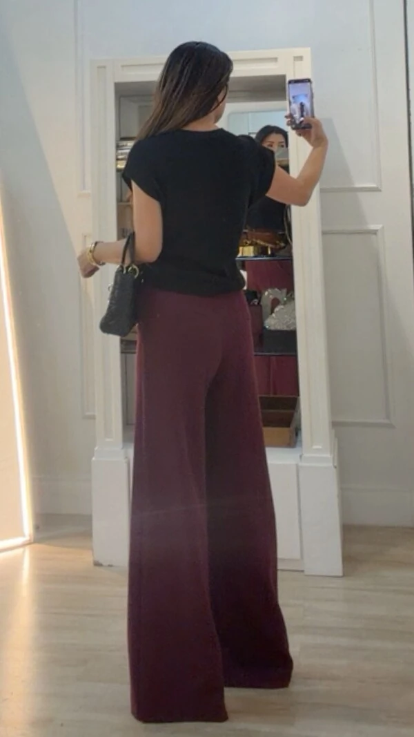 Blusa Ampla Tricot Julie Gola Canoa