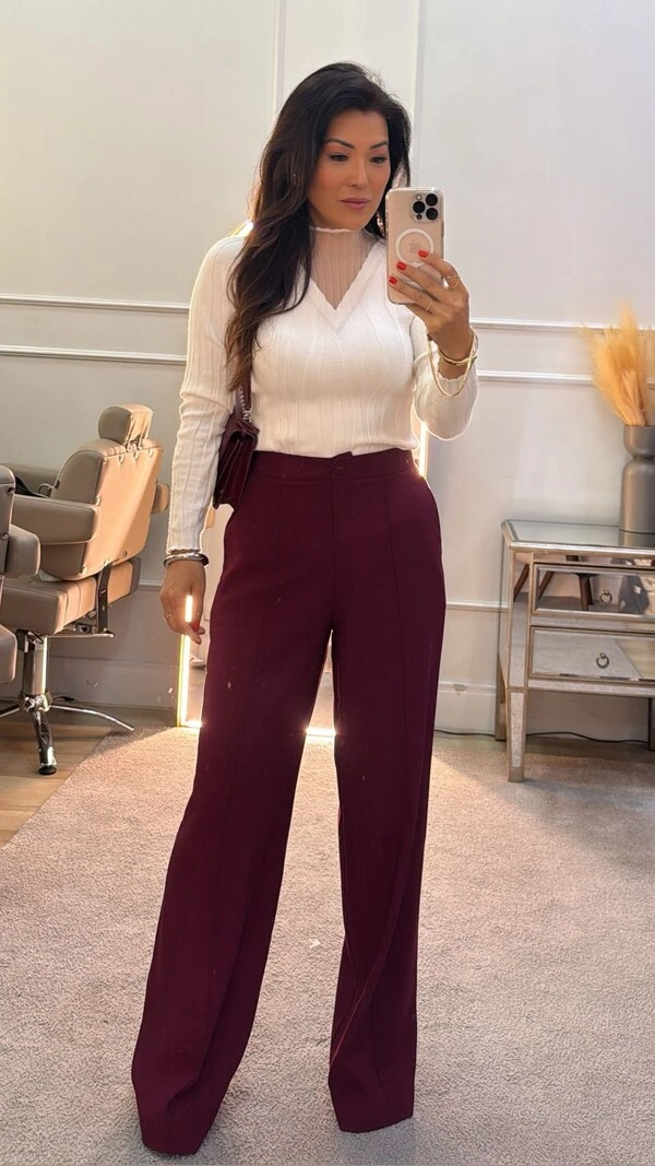 Blusa Cacharrel Tricot Peonia Com Gola Tule
