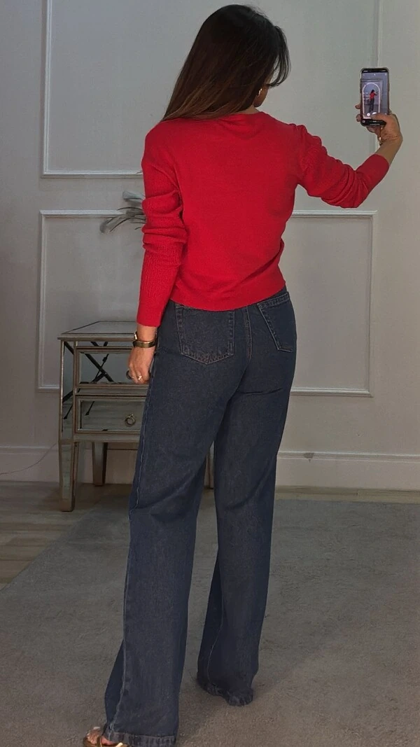 Blusa Tricot Yandra Neruras Ovais Frontais E Nas Mangas
