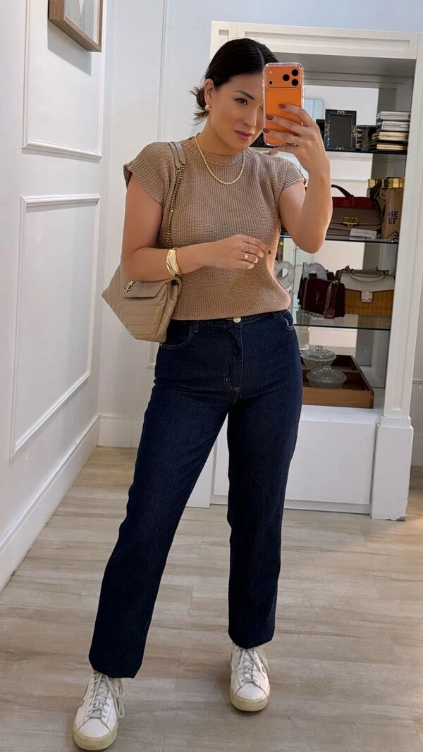 Blusa Ampla Tricot Julie Gola Canoa