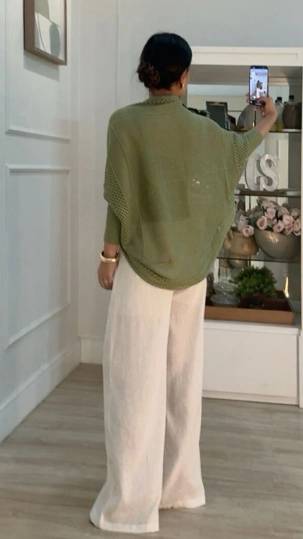 Twin Set Tricot Sheyla Com Entremeios Blusa Regata & Cardigan