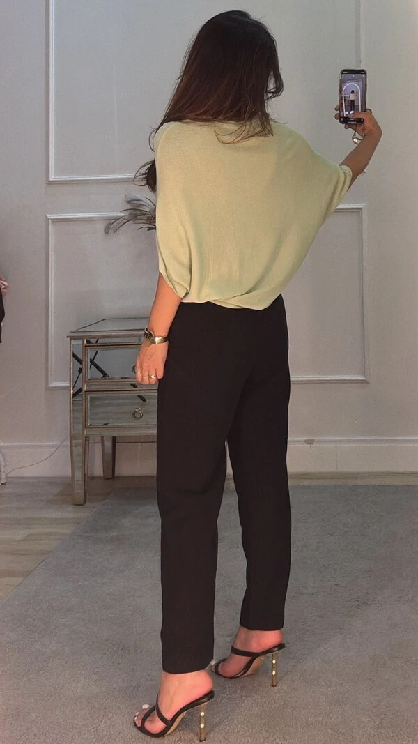Blusa Ampla Canelado Horizontal Lili