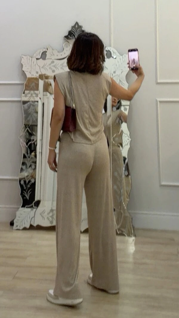 Calça Pantalona Shirley Amarração Frontal
