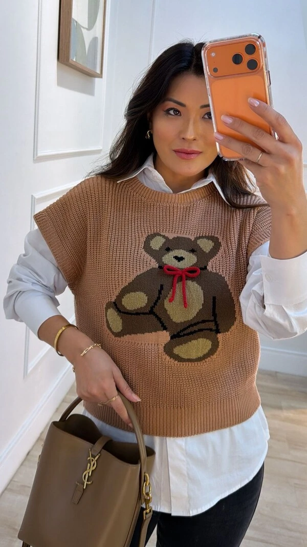 Tricot Amplo Toy Mangas Curtas