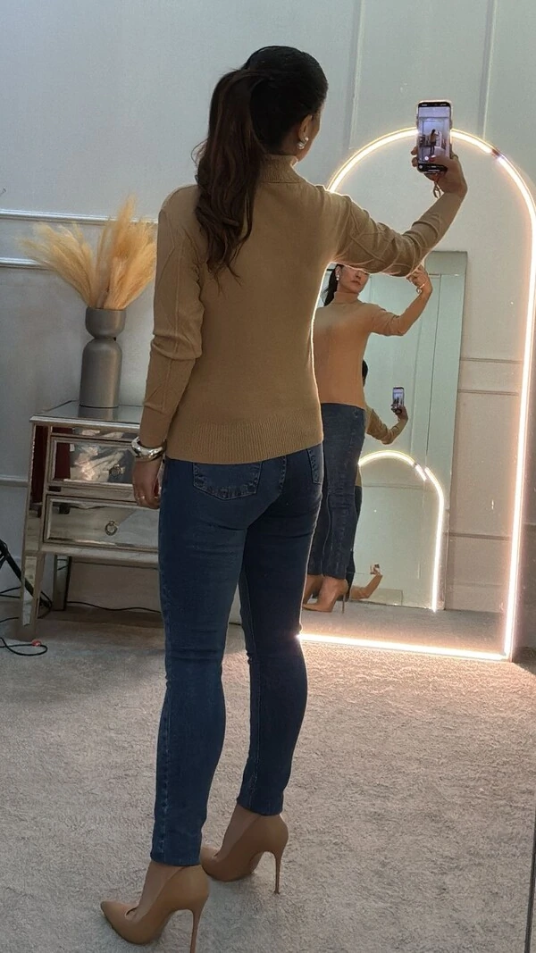 Blusa Charrarrel Tricot Polly Losangos Texturizados