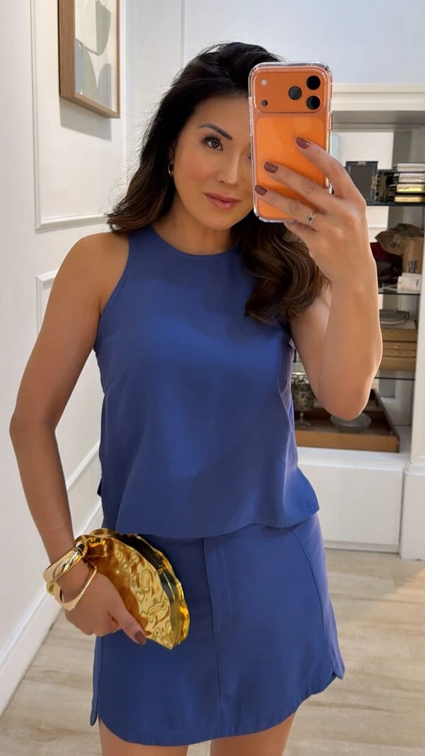 Blusa Regata Cavada Noemi Recorte Vazado Posterior