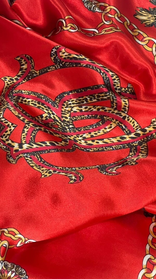 Lenço Acetinado Estampado