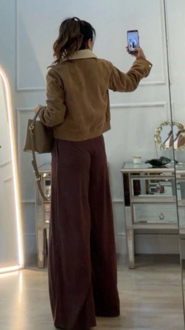 Jaqueta Casaco Suede Giovana Gola Ovelhinha