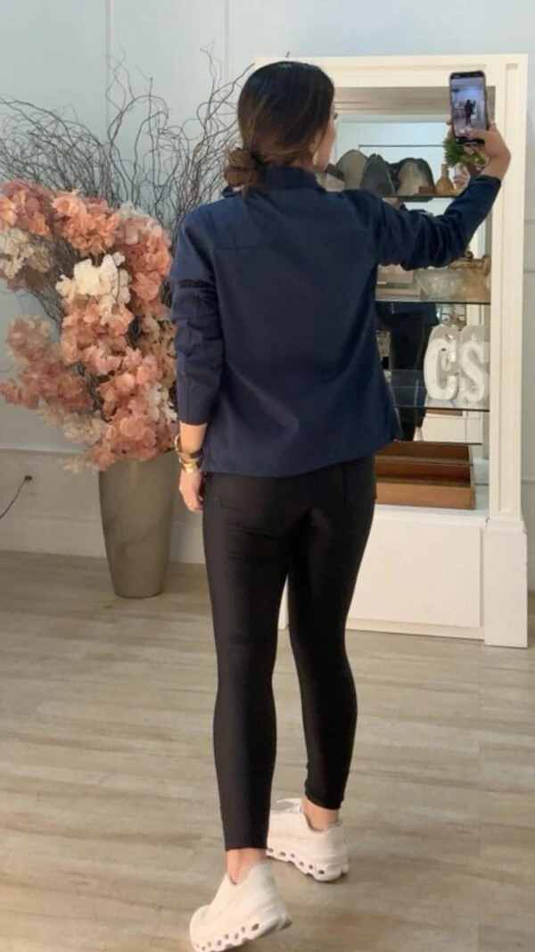 Jaqueta Gigi Gola Alta Detalhe Bicolor