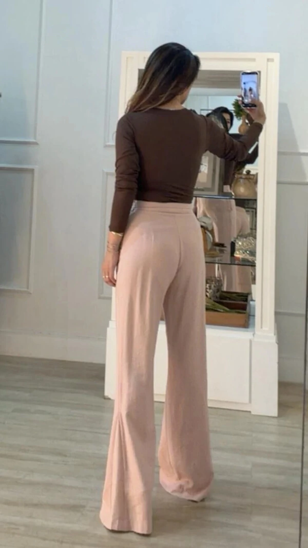 Blusa Cachequer Suplex Mangas Longas Renata Decote V