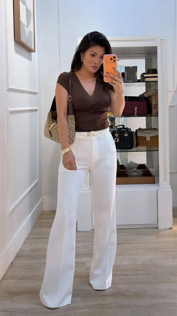 Blusa Cachequer Suplex Gisele Drapeado Lateral