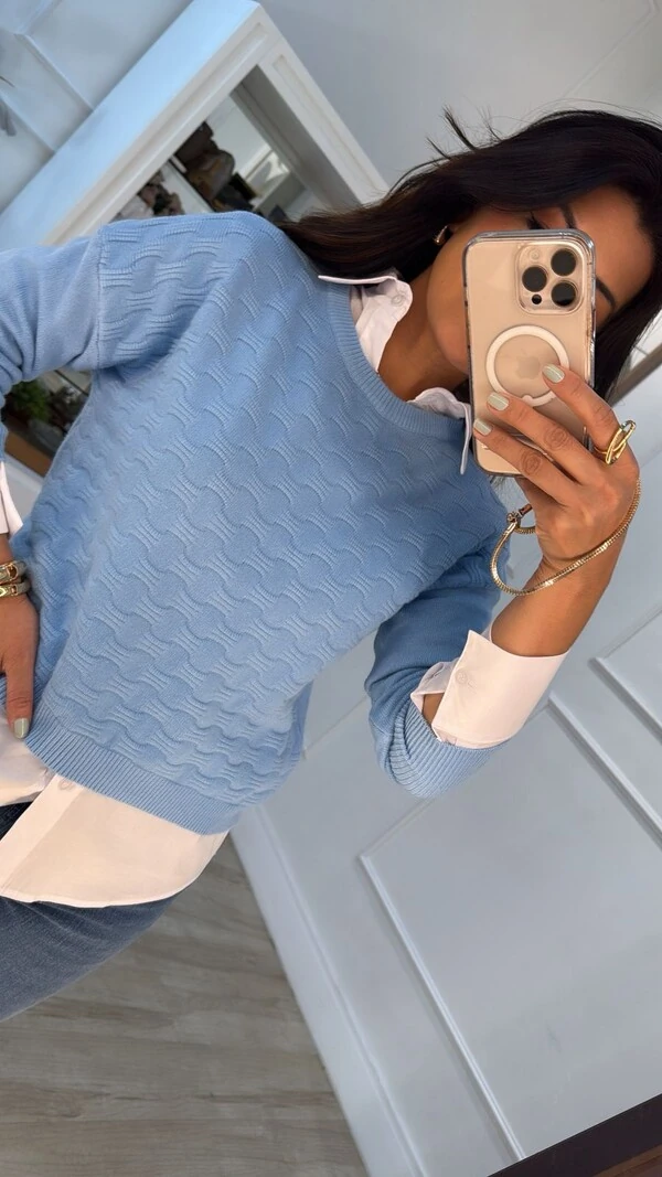 Blusa Tricot Juju Nervuras Horizontais