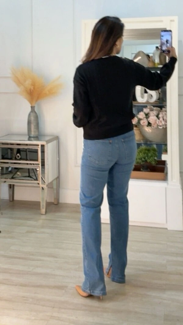 Blusa Tricot Trançados Pela Peça Briana Mangas Bufantes