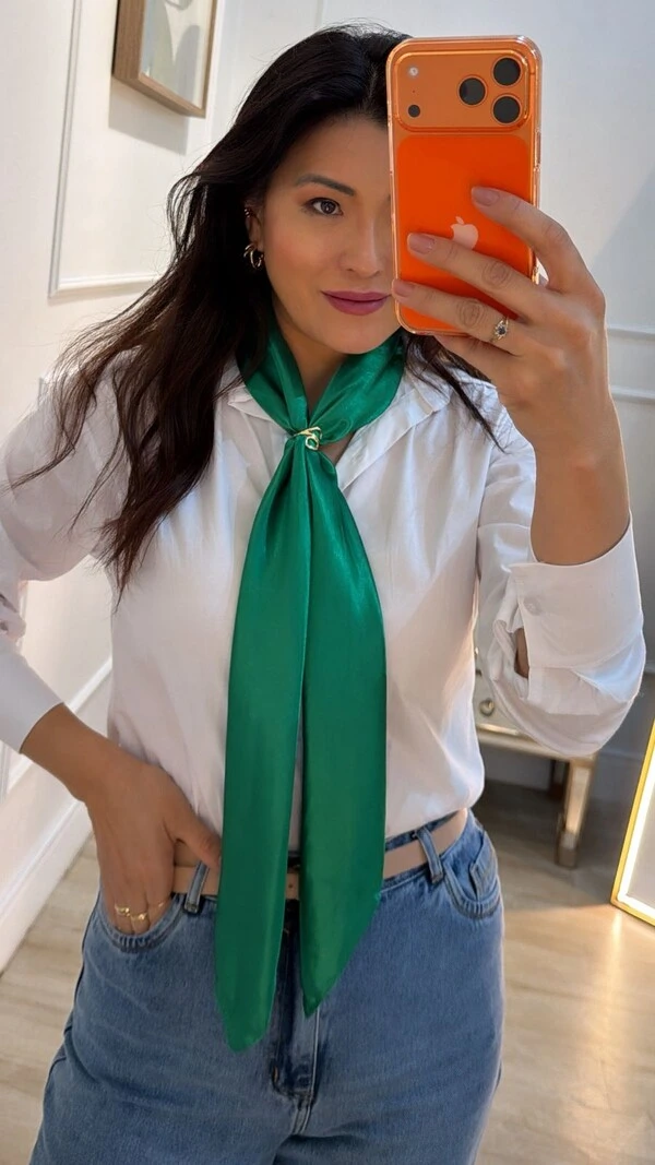 Lenço Acetinado Liso