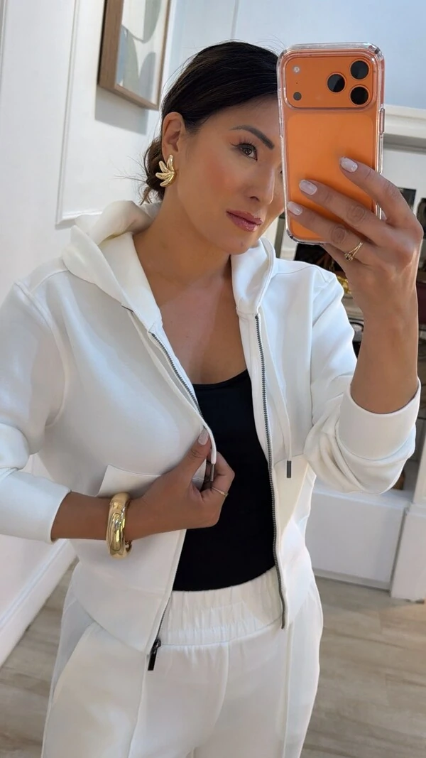 Conjunto Moletom Margareth Blusa E Calça Pantalona