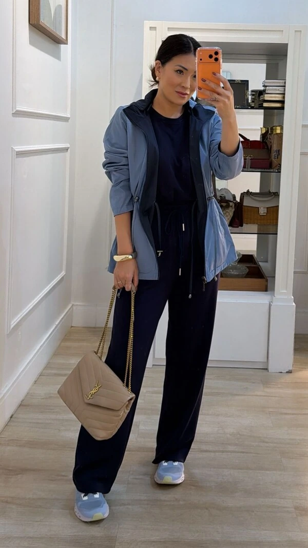 Parka Dupla Face Capuz Removível Manu Com Puxadores Reguláveis