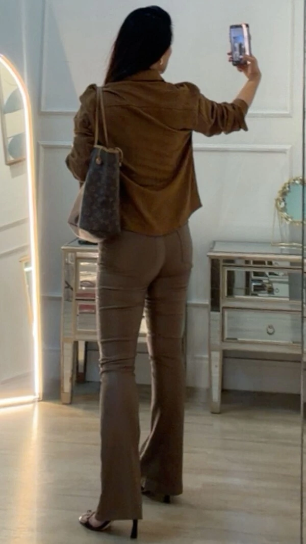 Casaco Suede Joyce Mangas Bufantes