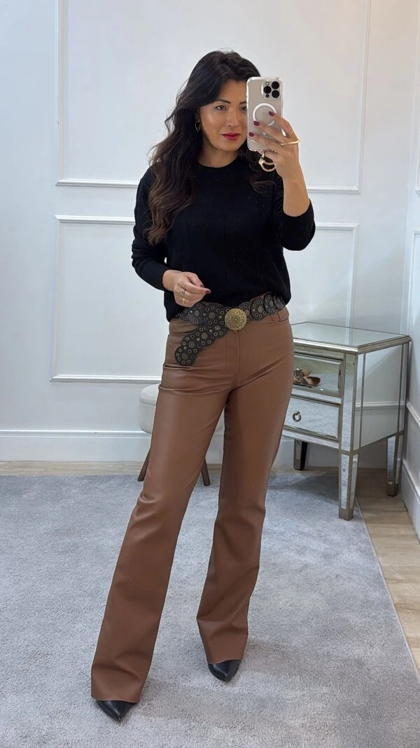 Blusa Tricot Tayna Trançados Frontais Com Losangos