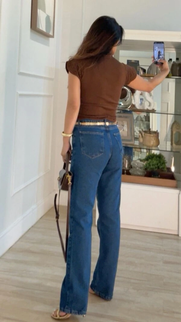 Blusa Tricot Com Entremeios Gola Alta Sandy Punhos E Barrado Ondulados