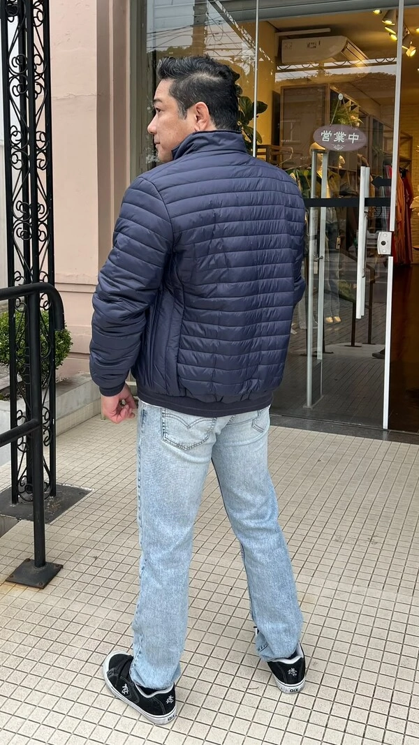 Jaqueta Casaco Nylon Luan Punhos E Barrado Largos Canelados