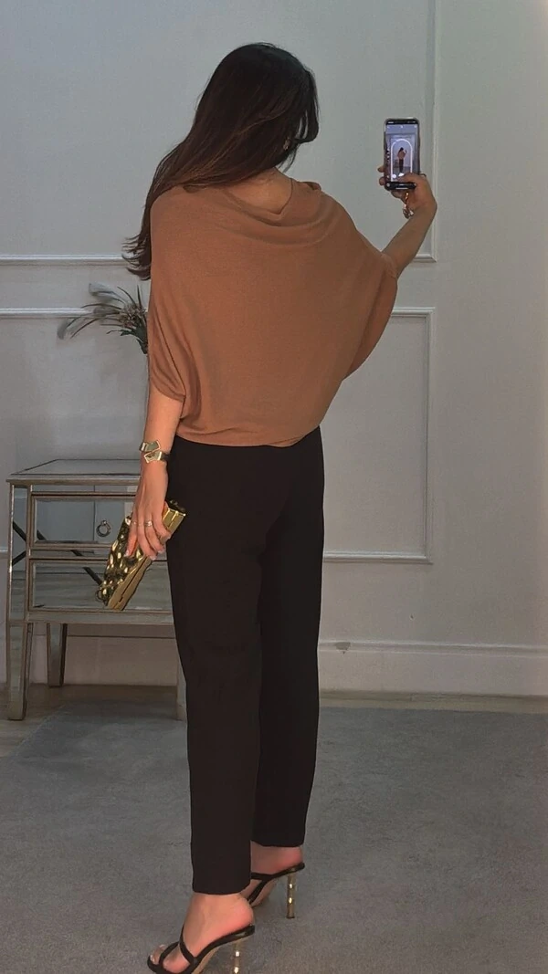 Blusa Ampla Canelado Horizontal Lili