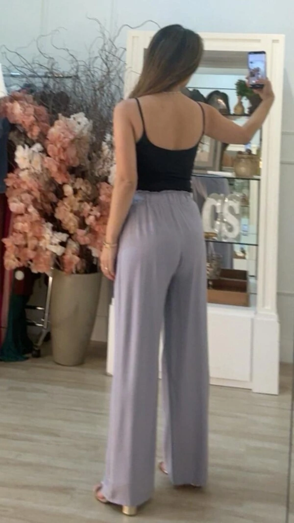 Calça Pantalona Pietra Pala Larga Com Elástico