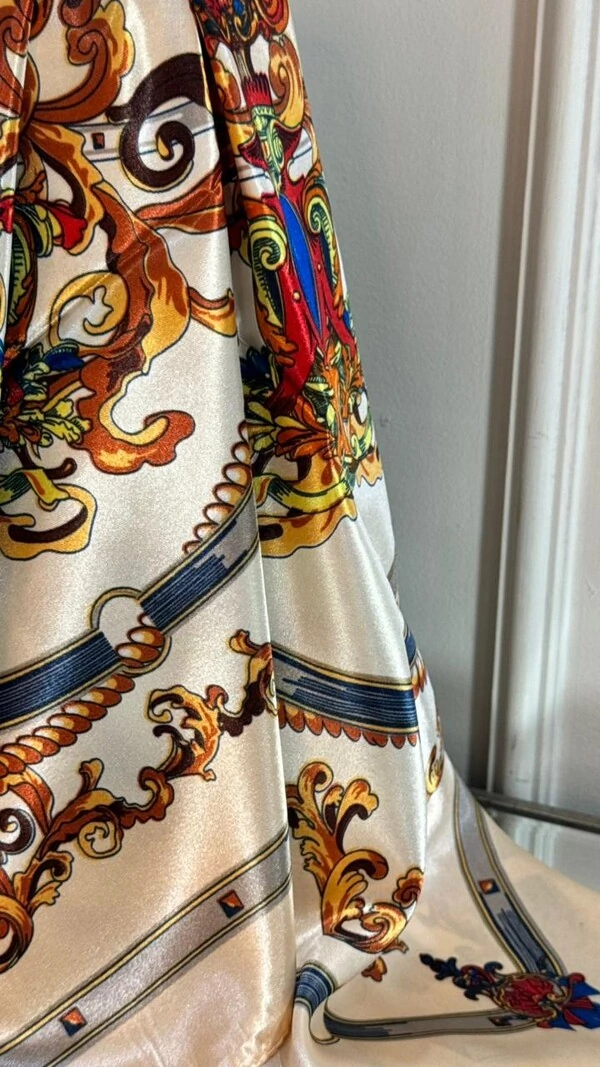 Lenço Acetinado Estampado