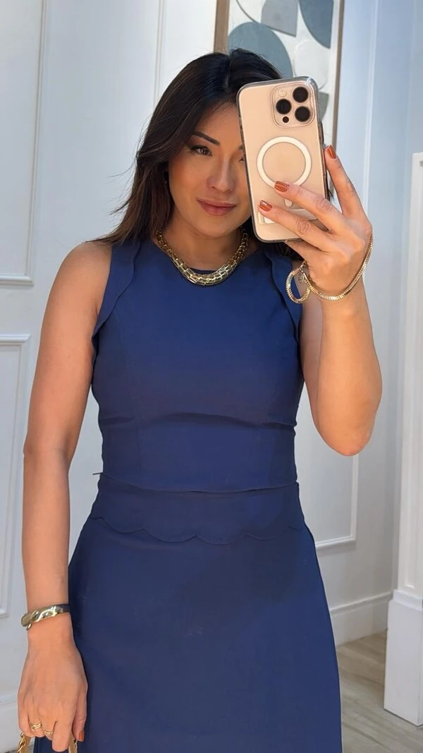 Blusa Cropped Twill Fatima Com Babado Nuvem