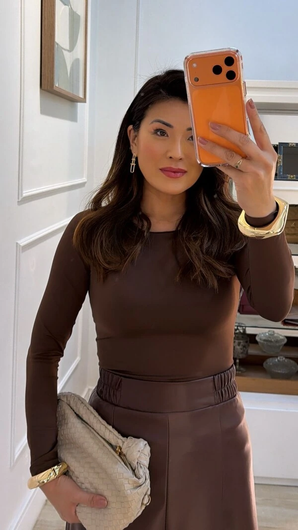 Blusa Básica Suplex Talita Decote Canoa