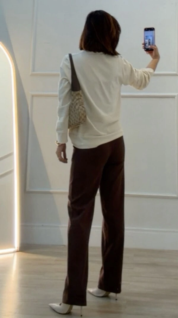 Blusa Ampla Tricot Brenda Com Entremeios