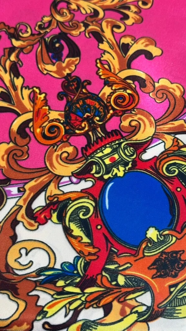 Lenço Acetinado Estampado
