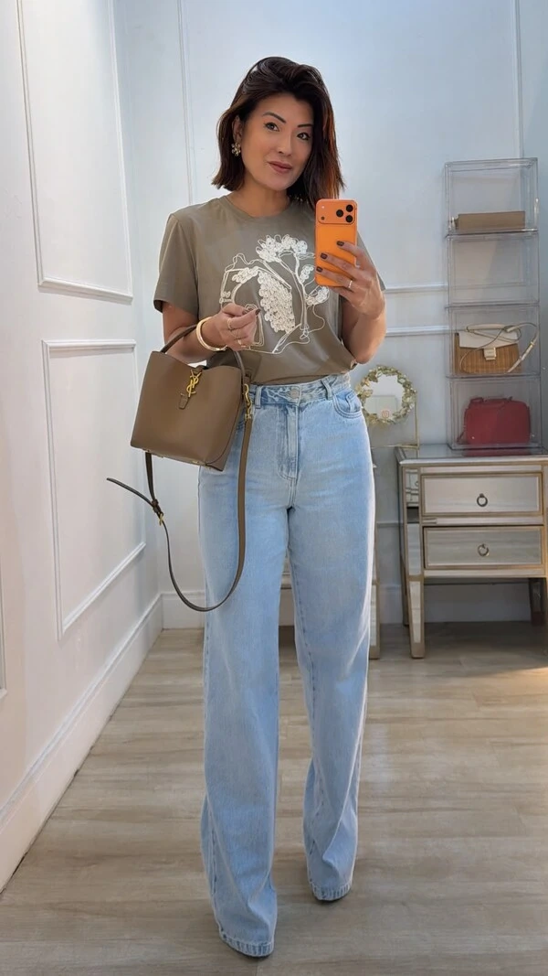 Blusa De Malha Yasmin Bordado Frontal