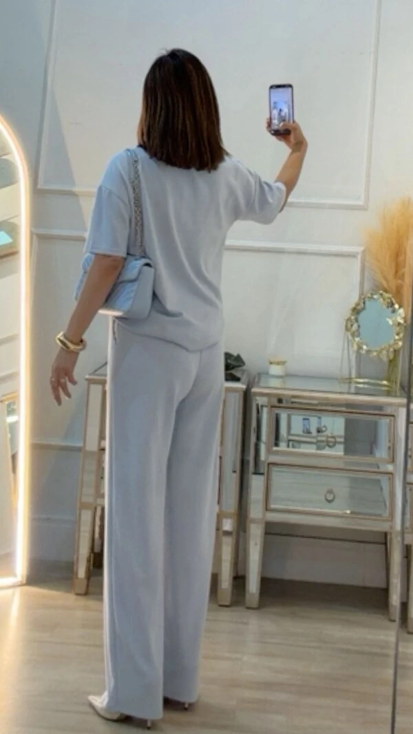 Conjunto Helena Blusa E Calça Pantalona