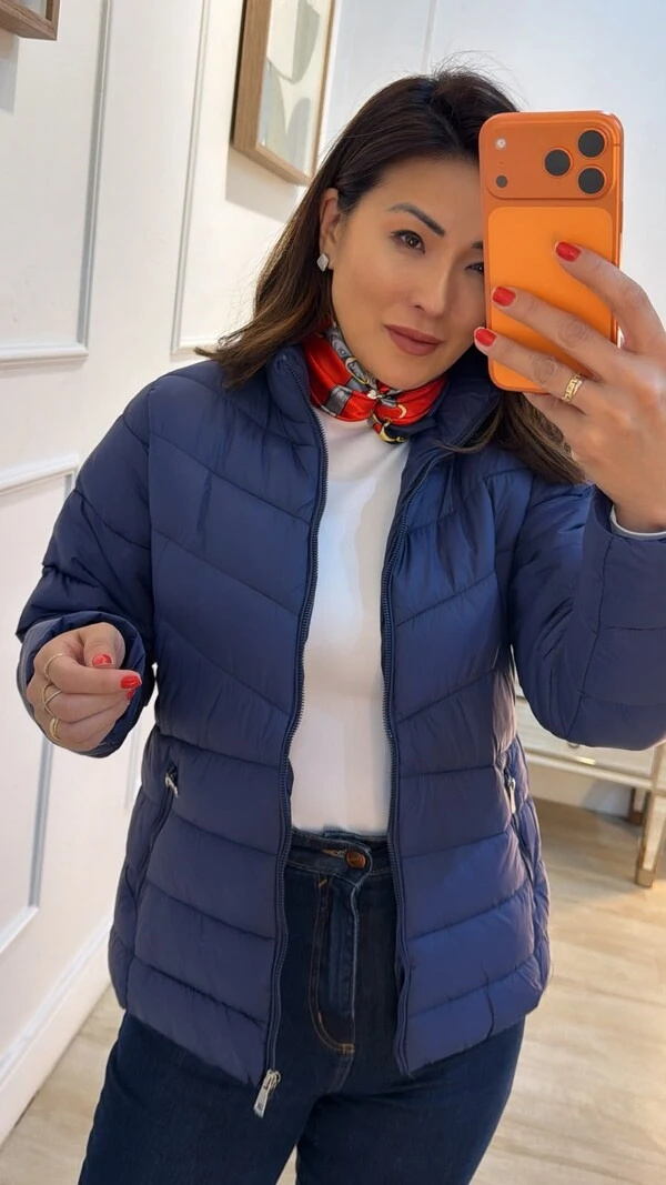 Lenço Acetinado Estampado Com Fivela E Elos
