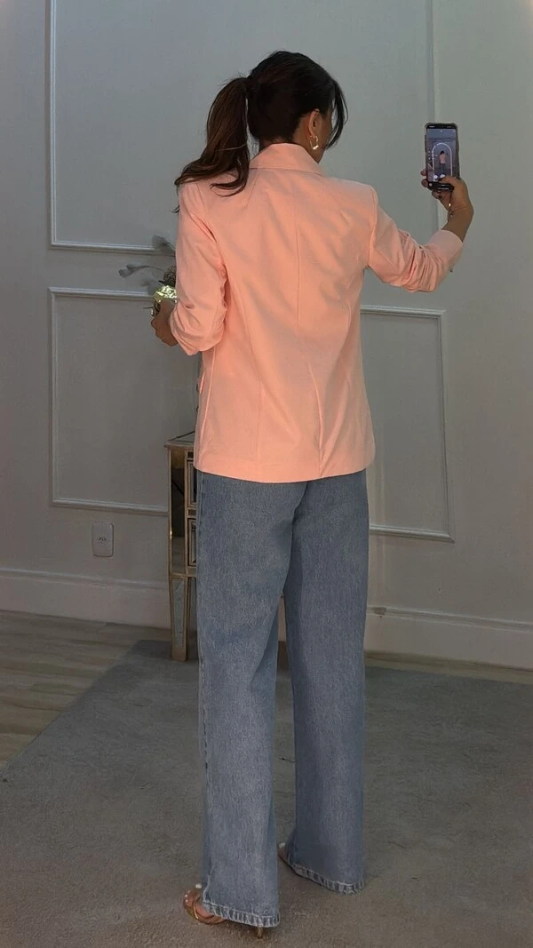 Blazer Alfaiataria Susan Com Lapelas Diagonais