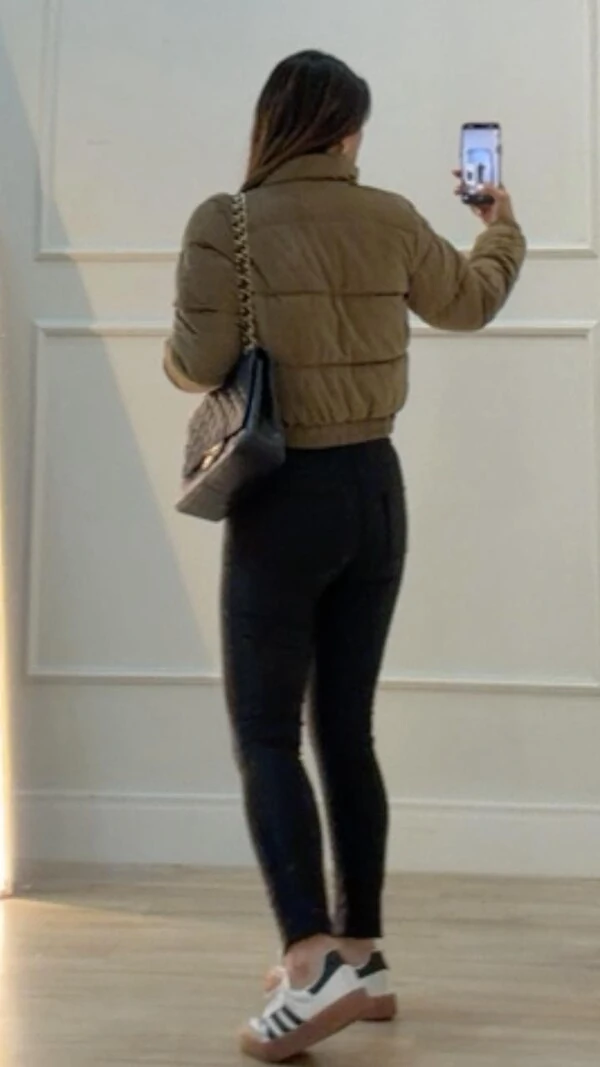 Jaqueta Bomber Veludo Cotelê Rebeca Pespontos Na Horizontal