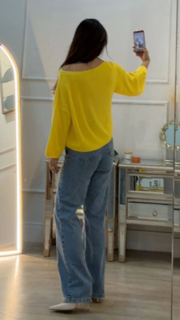 Blusa Ampla De Tricot Brasil Erika Mangas 7/8