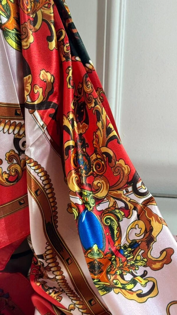 Lenço Acetinado Estampado
