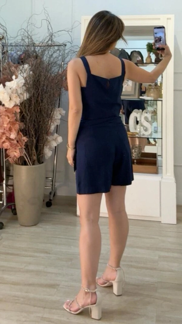 Shorts Twill Gisele Cinto Fixo Com Amarração Lateral