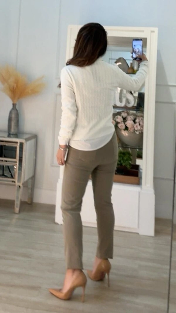 Blusa Tricot Wendy Trançados Texturizados E Entremeios Pela Peça