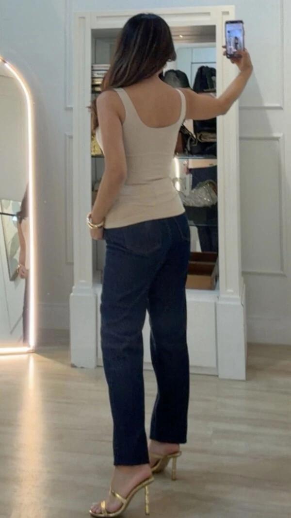 Regata Malha Decote Em U Aline Alças Largas