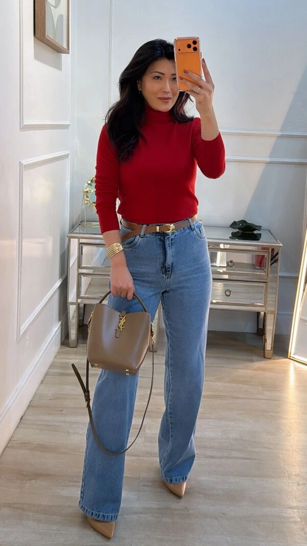 Blusa Tricot Basica Cacharrel Izabelly Nervuras Caneladas Nos Ombros