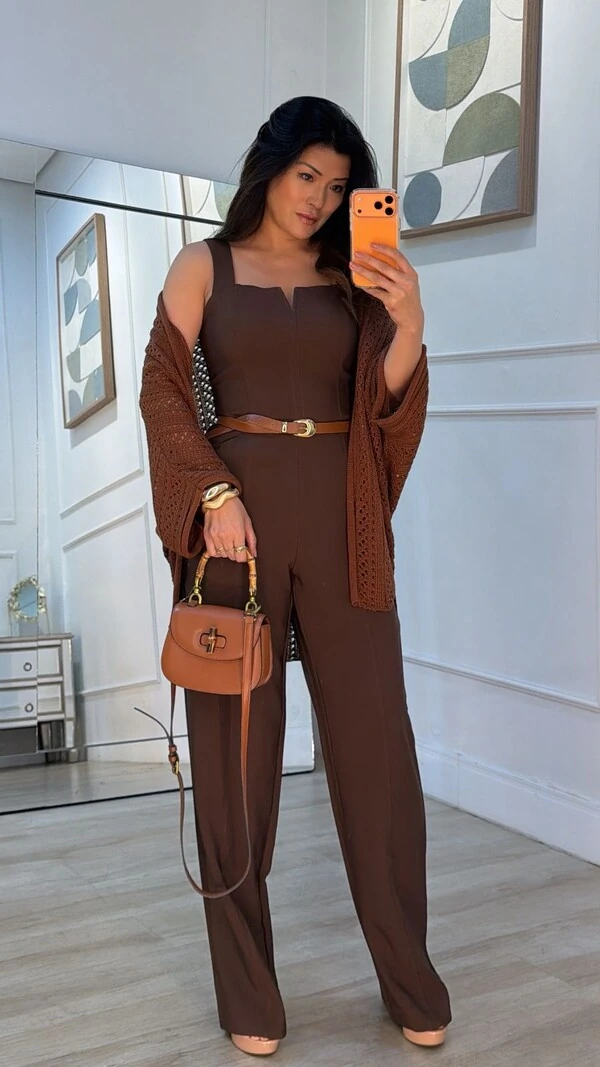 PRÉ-VENDA DATA ESTIMADA DE ENVIO DIA 12/05 Kimono Tricot Vazado Fabi Mangas 3/4