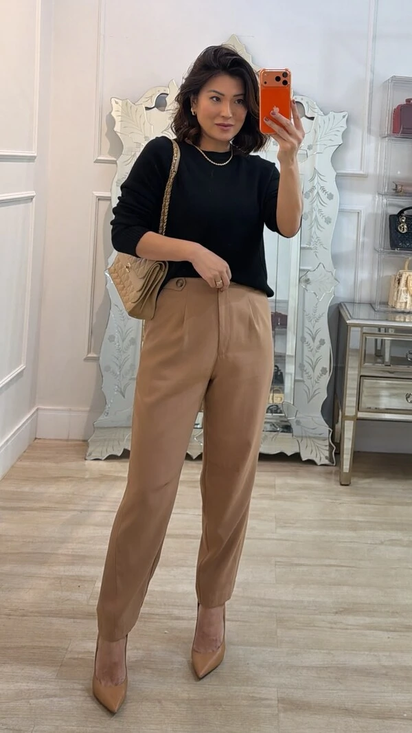 Blusa Tricot Ingrid Detalhe Relevo Geométrico Texturizado