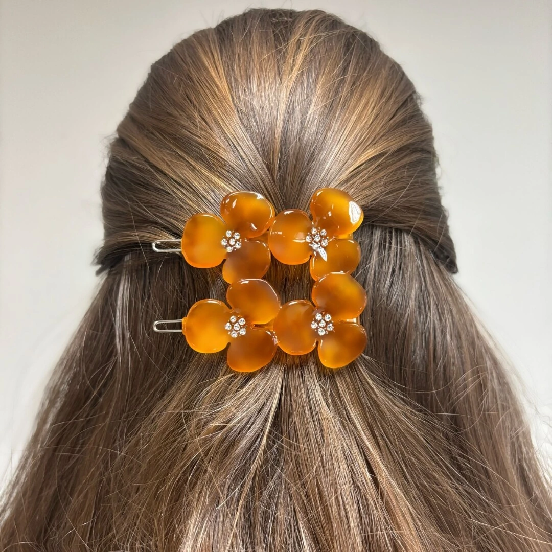 FotoClipe Trevo Duplo Caramelo Acetato