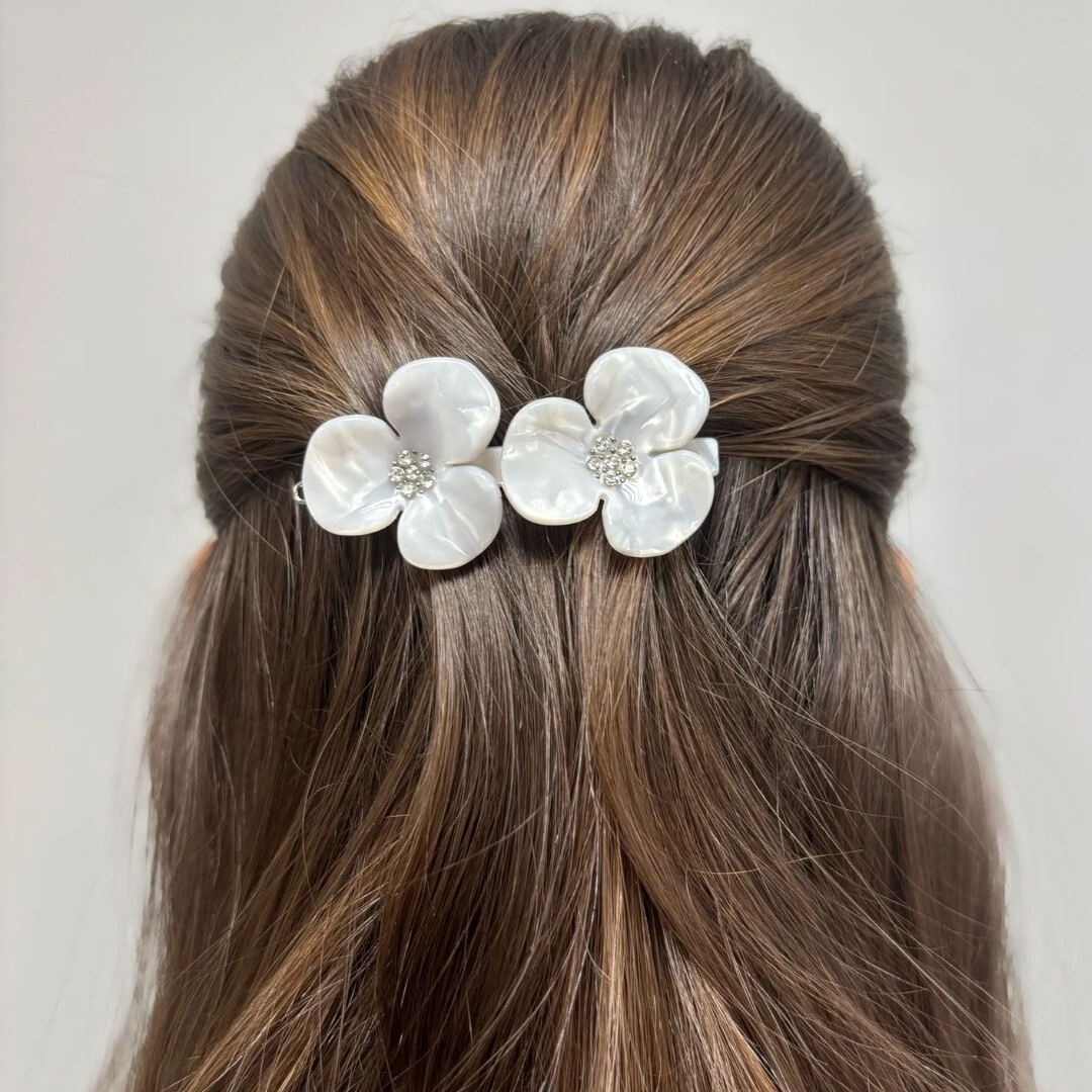 FotoClipe Trevo Duplo Madrepérola Acetato