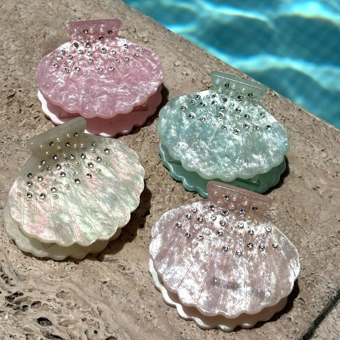 FotoPiranha Concha Acetato Verde Água Brilhos