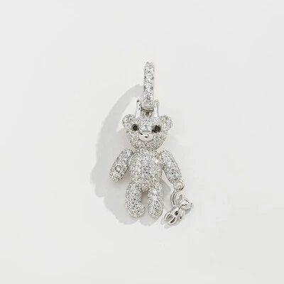 Foto Pingente Urso Filhote Prata 925