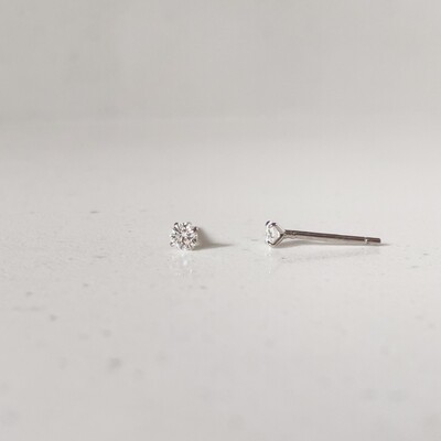FotoBrinco Ponto de Luz Moissanite 3 MM Prata 925