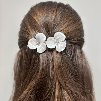 FotoClipe Trevo Duplo Madrepérola Acetato